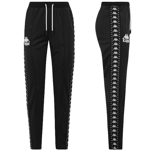 black and white kappa pants
