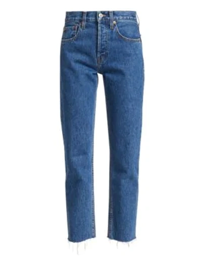 Re/done Rigid High-rise Stovepipe Jeans In Medium 56