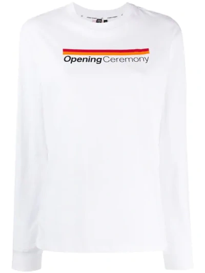 Opening Ceremony Logo Printed T-shirt In White