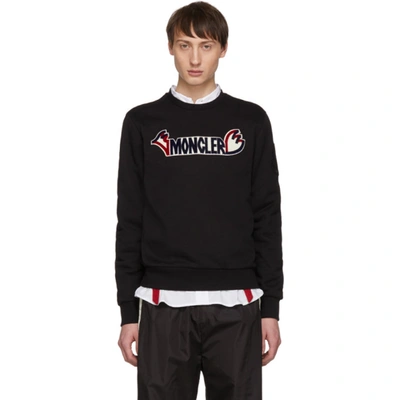 Moncler 2  1952 Black Logo Sweatshirt