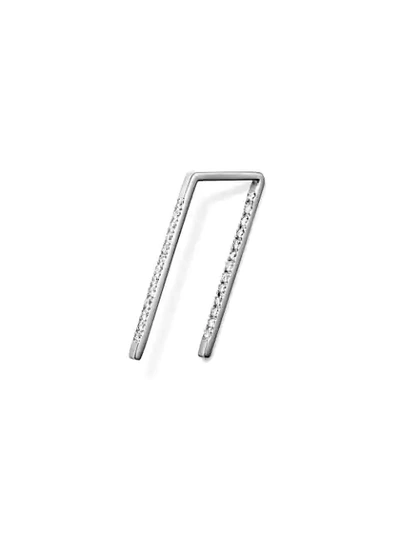 Shihara Diamond Post Earring 0202 In Metallic