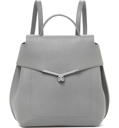 Botkier Valentina Wrap Leather Backpack - Grey In Silver Grey
