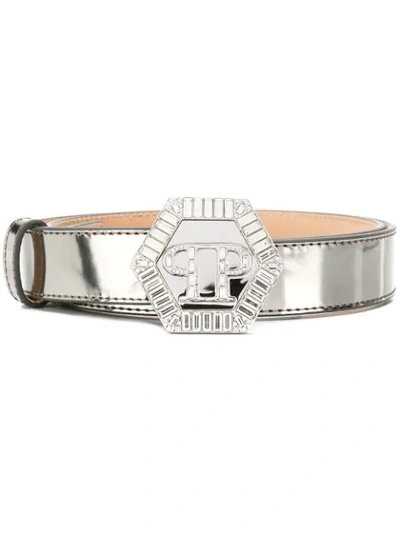 Philipp Plein Joe Belt In Silver