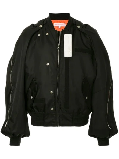 Pre-owned Walter Van Beirendonck Vintage Bayombe Bomber Jacket In Black