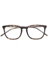 Ray Ban Classic Square Glasses In Brown