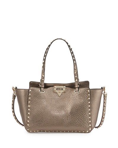 valentino rockstud metallic bag