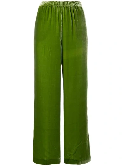 Aspesi Wide Leg Trousers - Green In Green