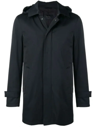 Dell'oglio Hooded Coat In Blue