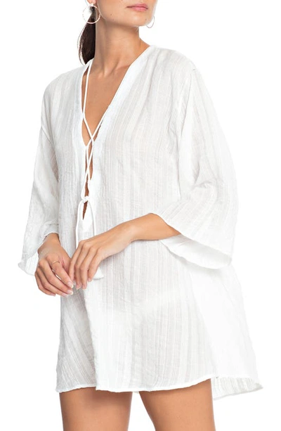 Robin Piccone Michelle Tunic Swim Cover Up In White