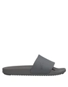 Rick Owens Drkshdw Slippers In Lead