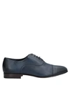 Santoni Laced Shoes In Dark Blue