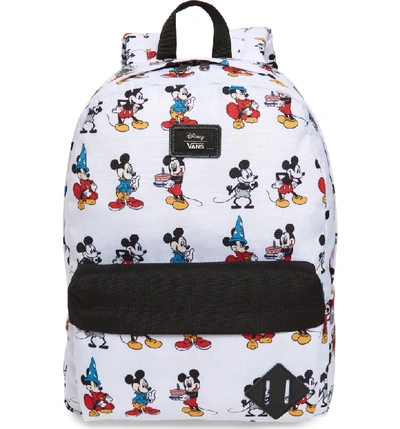 Vans X Disney Mickey's 90th Anniversary - Mickey Through The Ages Backpack  - White | ModeSens