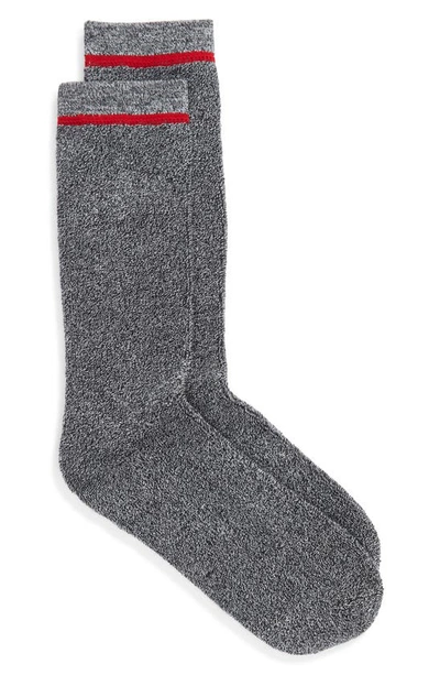 Ugg Men's Kyro Cozy Ribbed Crew Socks In Marled Black