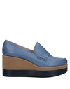 Jil Sander Loafers In Slate Blue