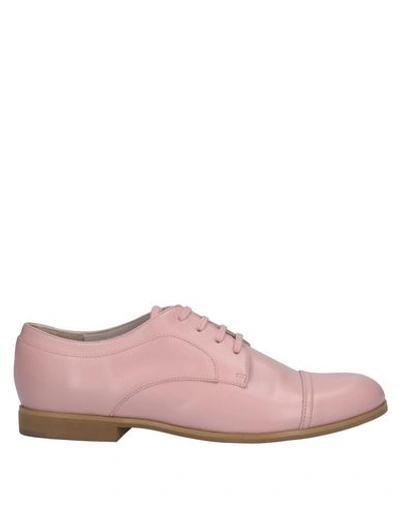 Jil Sander Laced Shoes In Pastel Pink