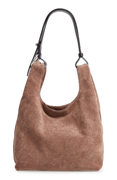 Rebecca Minkoff Karlie Studded Leather Hobo Bag - Brown In Mink