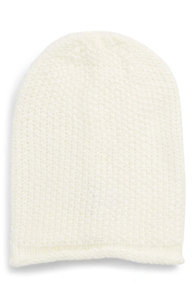 Rebecca Minkoff Simple Solid Slouchy Beanie - Ivory