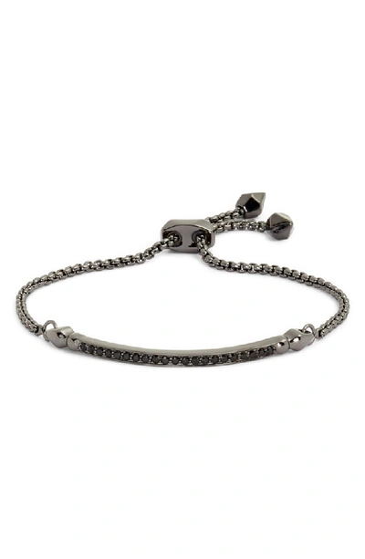 Kendra Scott Ott Friendship Bracelet In Gunmetal