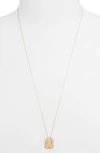 Jennifer Zeuner Jewelry Kiana Zodiac Pendant Necklace In Gemini Gold