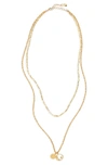 Cam Luna Astrology Pendant Layered Necklace In Virgo