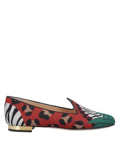 Charlotte Olympia Loafers In Red