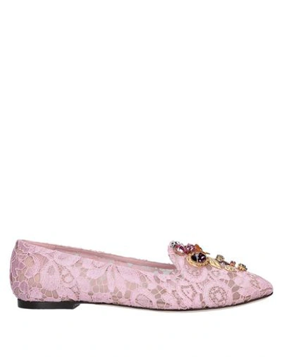 Dolce & Gabbana Loafers In Pink