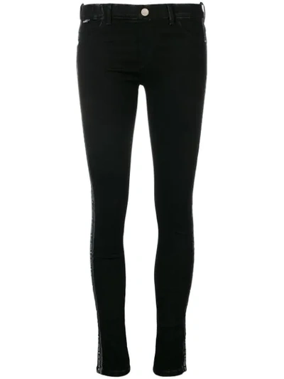 Love Moschino Mid-rise Skinny Jeans In Black