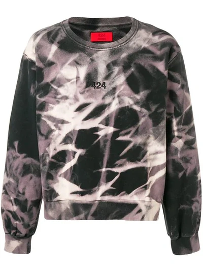 424 Printed Sweatshirt In Black