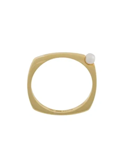 Aliita 9kt Gold Pearl Detail Ring