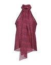 Philosophy Di Lorenzo Serafini Silk Top In Fuchsia