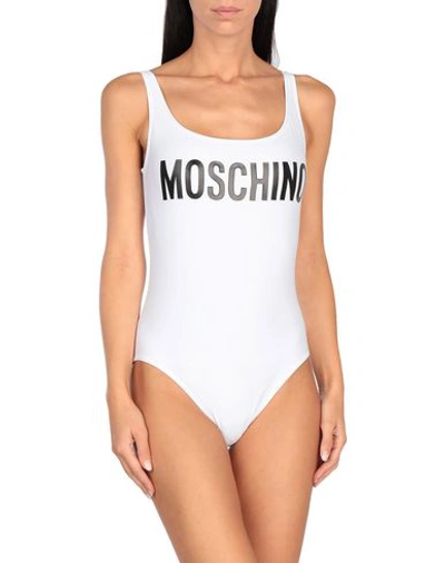 Moschino One-piece Swimsuits In White