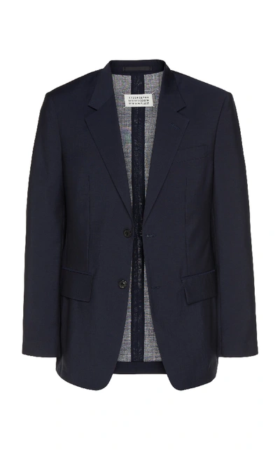 Maison Margiela Single-breasted Wool-blend Suit In Navy