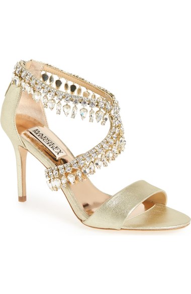 badgley mischka crystal heels
