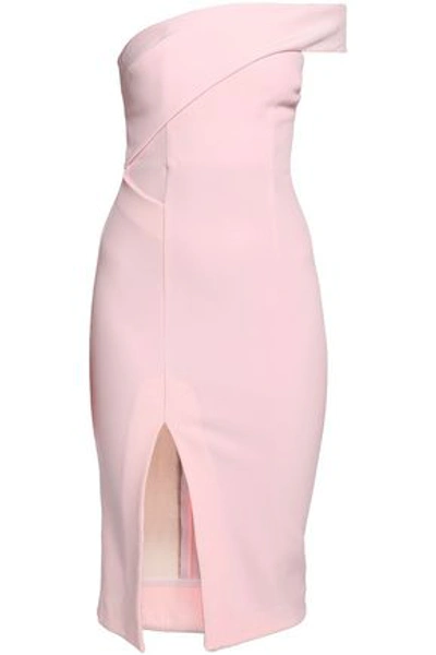 Nicholas Woman Silk-crepe Midi Dress Baby Pink
