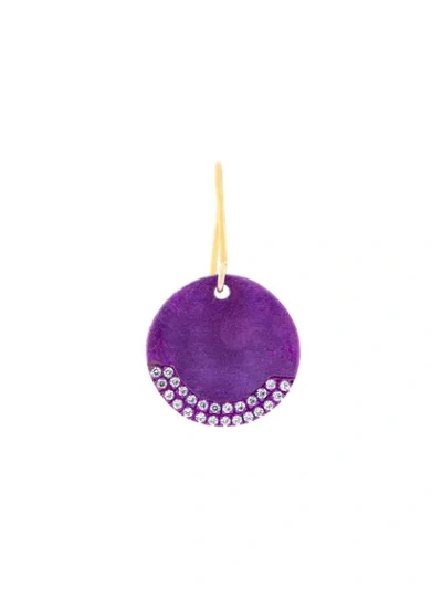 Ileana Makri Plate Earring In Purple