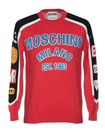 Moschino Sweaters In Red