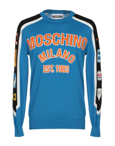 Moschino Sweater In Azure