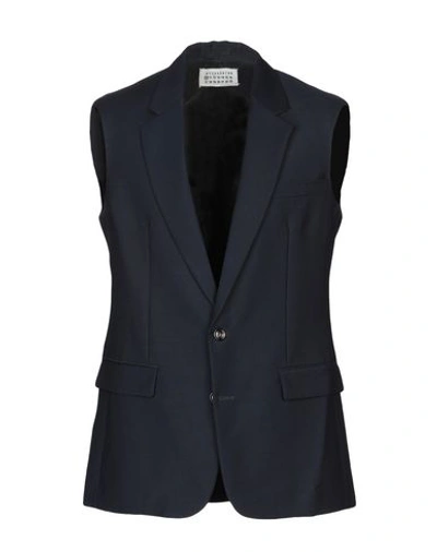 Maison Margiela Suit Vest In Dark Blue