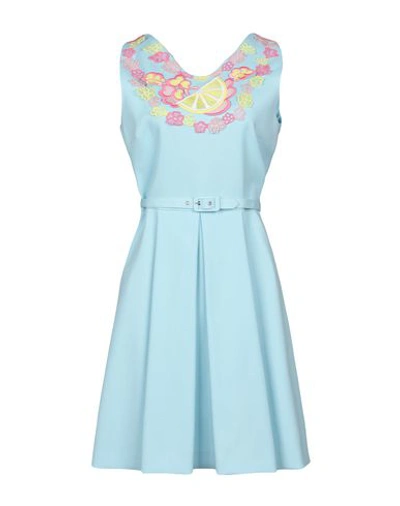 Boutique Moschino Short Dresses In Blue