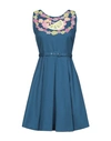 Boutique Moschino Short Dresses In Blue