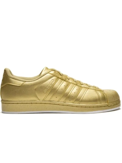 Adidas Originals Superstar Sneakers In Gold