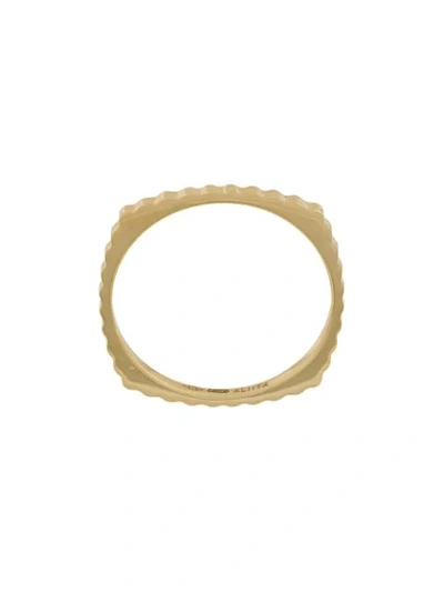 Aliita 9kt Gold Ridged Ring