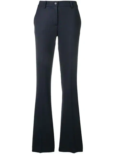 P.a.r.o.s.h . Flared Tailored Trousers - Blue In Blue