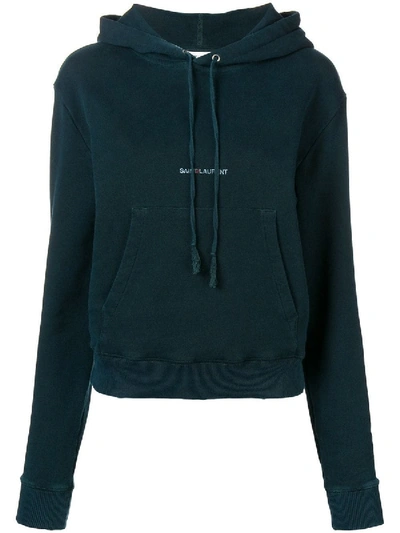 Saint Laurent Long Sleeve Hoodie Green