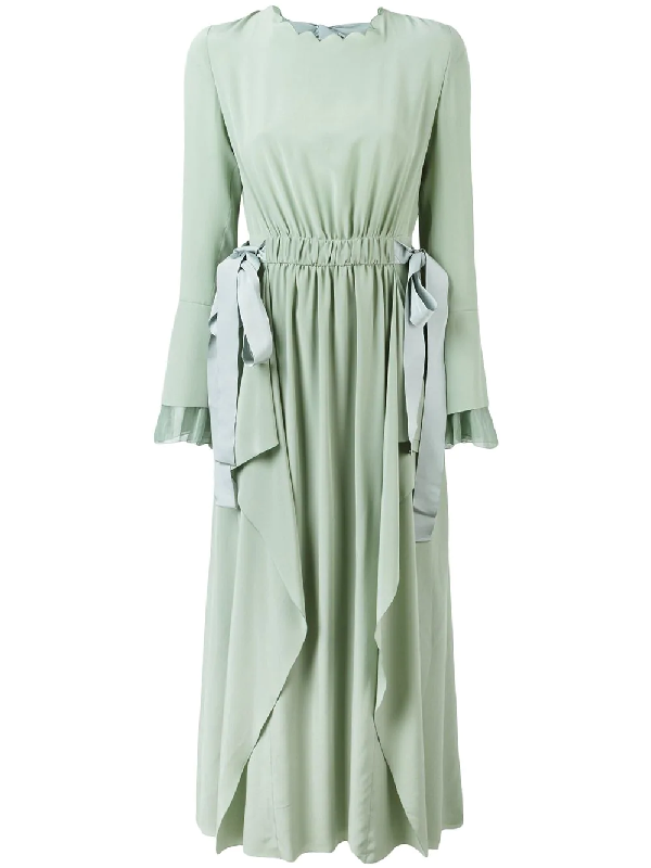 Fendi Long Sleeve Dress - Green | ModeSens