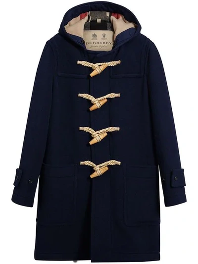 Burberry The Greenwich Duffle Coat Blue ModeSens