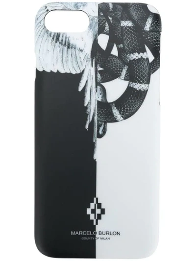 Marcelo Burlon County Of Milan Snakes Wings Iphone 7 Case - Black