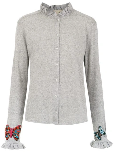 Andrea Bogosian Embellished Shirt - Grey