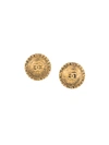 Pre-owned Chanel Vintage  Gold Chain Perfume Pendant Earrings