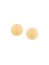 Pre-owned Chanel Vintage  Vintage Cc Logos Gold Button Earrings